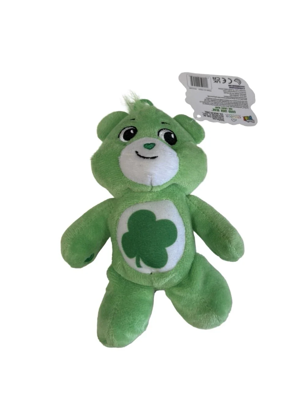 Care Bears 2022 Good Luck Bear Plush 7” Green Bear Shamrock St Patrick's Day